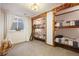 Unique bedroom featuring custom-built bunk beds with a ladder and carpet flooring at 1055 Divide View Dr, Golden, CO 80403