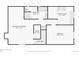 Finished basement floor plan featuring a bedroom, bathroom, and laundry room at 10975 Birch Dr, Thornton, CO 80233