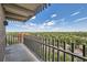 Enjoy expansive city views from this balcony with black metal railings and a partial view of the neighborhood below at 480 S Marion Pkwy # 1601, Denver, CO 80209