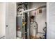 Image of the home's furnace and other mechanical components in the basement at 3445 S Ammons St # 15-4, Lakewood, CO 80227