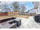 Spacious fenced backyard with a patio area perfect for entertaining at 13124 Tejon St, Westminster, CO 80234