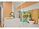 Close-up of kitchen countertops featuring a sink, stylish décor, and natural light, highlighting modern design at 2445 Vance St, Lakewood, CO 80214