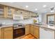 Well-lit kitchen with a modern stainless steel stove and dishwasher at 138 S Holman Way, Golden, CO 80401