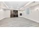 Spacious finished basement featuring a fireplace and entertainment center at 2330 N Emerson St, Denver, CO 80205