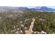 Scenic mountain view lot featuring a lush, expansive forest with towering evergreens at 838 Lakeshore Dr, Boulder, CO 80302