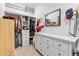 Walk-in closet with a built-in shelving unit and drawers, providing ample storage space at 838 Lakeshore Dr, Boulder, CO 80302