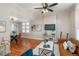 Comfortable living room with hardwood floors and a cozy seating area at 616 W 1St Ave, Denver, CO 80223