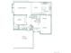 Detailed first floor plan with kitchen, living room, study, and 3-car garage at 730 Pope Dr, Erie, CO 80516