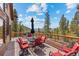 Deck features outdoor seating with mountain views at 72 Overlook Ct, Idaho Springs, CO 80452