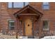 Stylish front door with stone accents at 72 Overlook Ct, Idaho Springs, CO 80452
