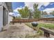 Fenced backyard featuring a patio, a charcoal grill, and a bench at 12879 E Oregon Dr, Aurora, CO 80012