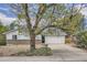 Charming single story home with attached garage, mature landscaping, and brick accents at 12879 E Oregon Dr, Aurora, CO 80012