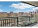 Balcony offering stunning city views and a relaxing atmosphere at 550 E 12Th Ave # 509, Denver, CO 80203