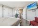 Spacious bedroom with ensuite bathroom and ample closet space at 550 E 12Th Ave # 509, Denver, CO 80203