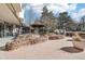 Relaxing courtyard with gazebo and BBQ area at 550 E 12Th Ave # 509, Denver, CO 80203