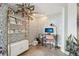 Stylish home office with built-in shelving and a desk at 550 E 12Th Ave # 509, Denver, CO 80203