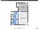 Floorplan featuring a bedroom, laundry, bath and recreation room layout with dimensions at 6018 Owens St, Arvada, CO 80004