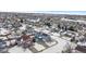 Aerial view of house and neighborhood in winter at 20602 E Jefferson Ave, Aurora, CO 80013