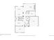 First-floor floorplan of home showing the layout of the living room, kitchen, dining room, and garage at 11013 Valleybrook Cir, Highlands Ranch, CO 80130