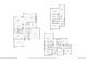 Home floorplans displaying the layouts for the basement, first and second floors of a home at 11013 Valleybrook Cir, Highlands Ranch, CO 80130