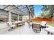 Backyard patio featuring outdoor seating beneath a pergola with views of the yard at 540 Columbine Ave, Broomfield, CO 80020
