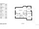Basement floorplan featuring a spacious recreation room, two bedrooms, laundry room, and bathroom at 540 Columbine Ave, Broomfield, CO 80020