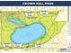 Detailed map of Crown Hill Park, highlighting trails, lakes, and park features at 10115 W 25Th Ave # 1, Lakewood, CO 80215