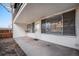 Private patio or balcony with white brick at 10115 W 25Th Ave # 1, Lakewood, CO 80215