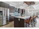 Contemporary kitchen featuring stainless steel appliances and white countertops at 3444 Mariposa St, Denver, CO 80211