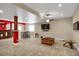 Finished basement featuring a bar, game table and seating area at 3419 Traver Dr, Broomfield, CO 80023