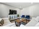 Comfortable living room with a large TV, stylish seating, and an inviting atmosphere at 2714 S Raleigh St, Denver, CO 80236