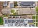 Aerial view of backyards showing patio and outdoor spaces at 1832 W 33Rd Ave, Denver, CO 80211