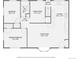 Floor plan featuring a kitchen, dining room, living room, primary bedroom, bedroom, and bathroom at 40 Benton St, Lakewood, CO 80226