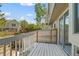 This deck overlooks the fenced yard at 18171 E Arizona Ave # B, Aurora, CO 80017