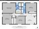 Floor plan of a house featuring multiple bedrooms, multiple bathrooms, and a spacious hall at 1866 W Davies Ave, Littleton, CO 80120