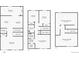 Floor plans featuring first floor, second floor, and basement layout and dimensions at 155 Paris Cir, Aurora, CO 80011