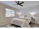 Inviting main bedroom with a large window and modern decor at 9288 Krashin Dr, Conifer, CO 80433