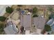 Aerial view of home showcasing the landscaped backyard and deck at 2805 Masters Ln, Castle Rock, CO 80104