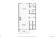 Upstairs floor plan featuring a kitchen, bathroom, pantry, stairs, balcony, and living room at 15878 E Broncos Pl, Englewood, CO 80112