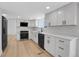 Spacious kitchen with stainless steel appliances, white cabinetry, and a large window at 8694 E Eastman Ave, Denver, CO 80231