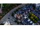 Bird's-eye view of a townhome complex showcasing its modern architecture at 1804 Little Raven St, Denver, CO 80202