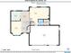 Floor plan of the first floor with kitchen, living room, garage, and dining room at 2195 S Espana St, Aurora, CO 80013