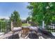 Outdoor deck with stylish seating and views of the neighborhood at 3779 Quitman St, Denver, CO 80212