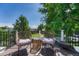 Outdoor deck with stylish seating and views of the neighborhood at 3779 Quitman St, Denver, CO 80212