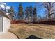 Spacious fenced backyard, ideal for outdoor activities and relaxation at 2061 E Floyd Ave, Englewood, CO 80113