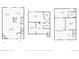 Detailed floor plan showcasing the layout of the first and second floors, offering a clear view of room sizes at 4231 S Fairplay Cir # E, Aurora, CO 80014