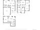 Three floorplans showing the layout of the basement, main floor, and second floor at 21851 Omaha Ave, Parker, CO 80138