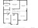 Second floorplan with primary bedroom, sitting room, bath, and two more bedrooms at 21851 Omaha Ave, Parker, CO 80138