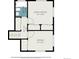 Upstairs floor plan including two bedrooms, a hall, and a bathroom at 6305 Yukon St, Arvada, CO 80004