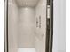 Private residential elevator with painted walls and simple controls in a modern home at 300 S Franklin St, Denver, CO 80209